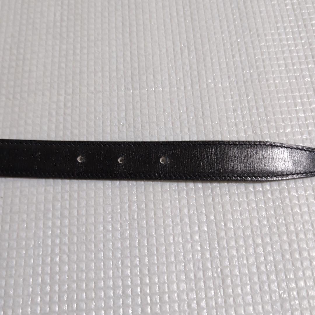HERMES 黒 レザー ベルト サイズ70