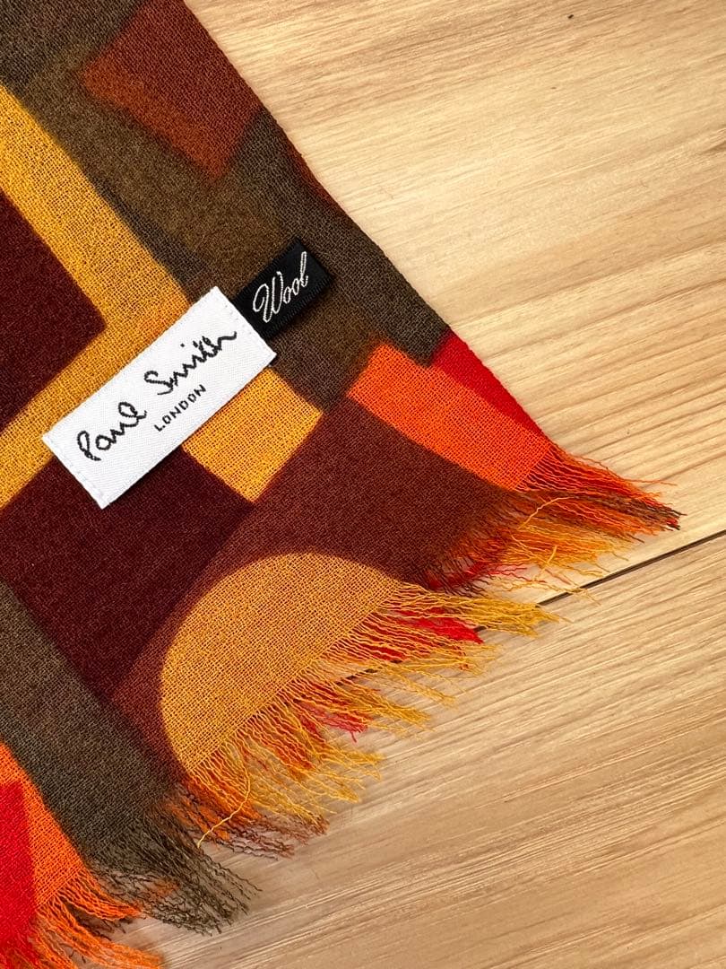 \"ロートレック•オレンジ\"が小洒落た「ポール•スミス」ウールストール