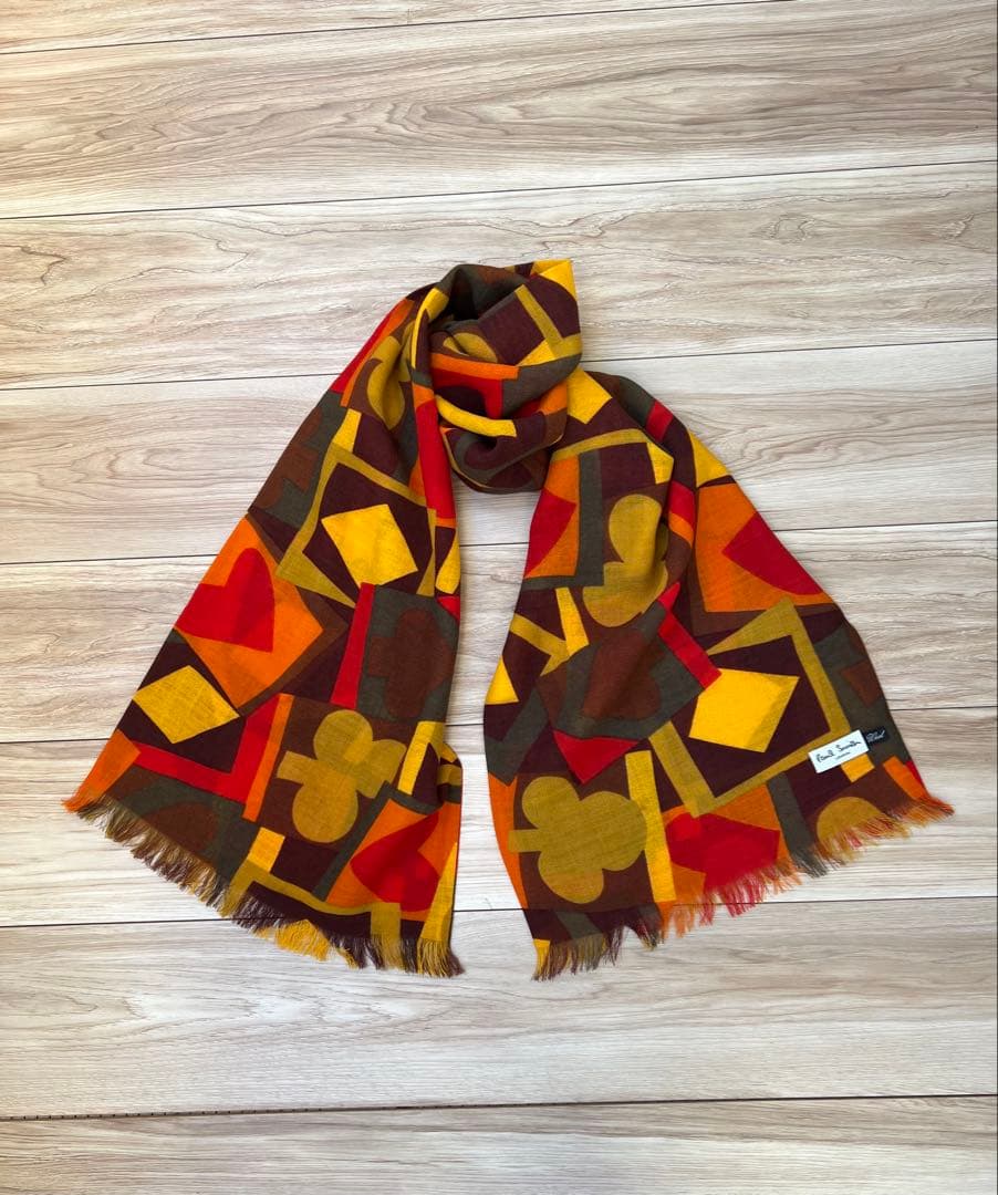 \"ロートレック•オレンジ\"が小洒落た「ポール•スミス」ウールストール