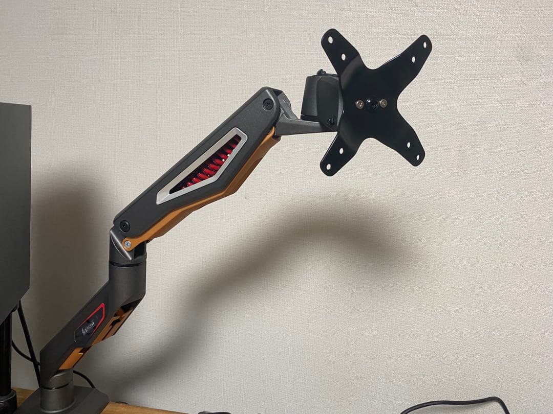 RACEN ゲーミングモニターアーム CRC-GMA01 ガススプリング式