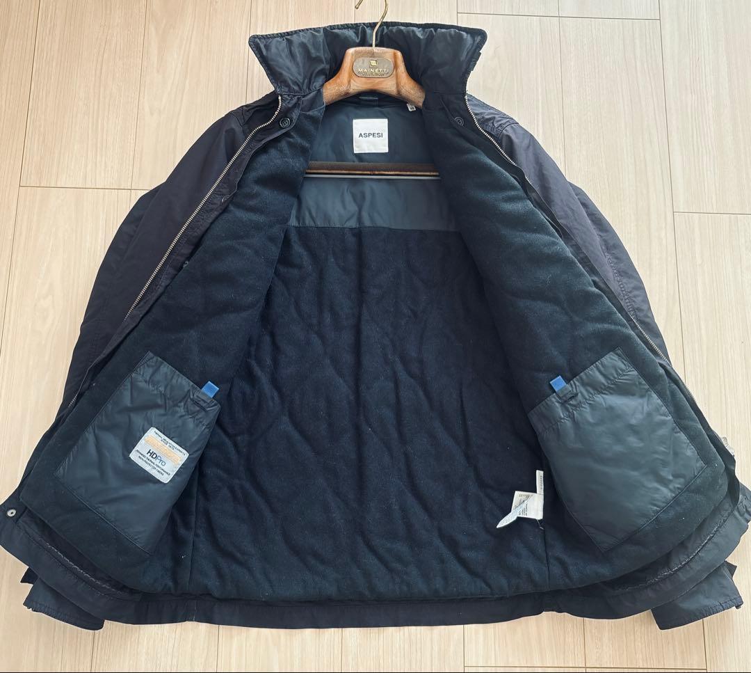 アスペジ　ASPESI ライナー付　M65 ネイビー　ミリタリージャケット　秋冬