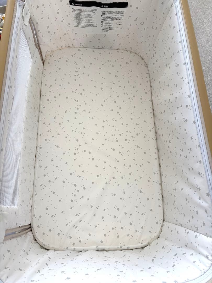 【美品】HZDMJ 折りたたみベビーベッド