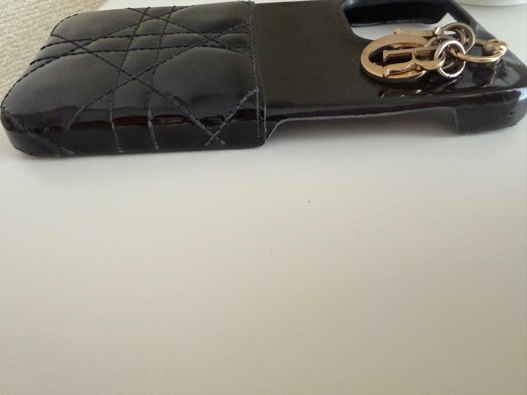 Dior ブラック パテントiPhoneケース13プロ