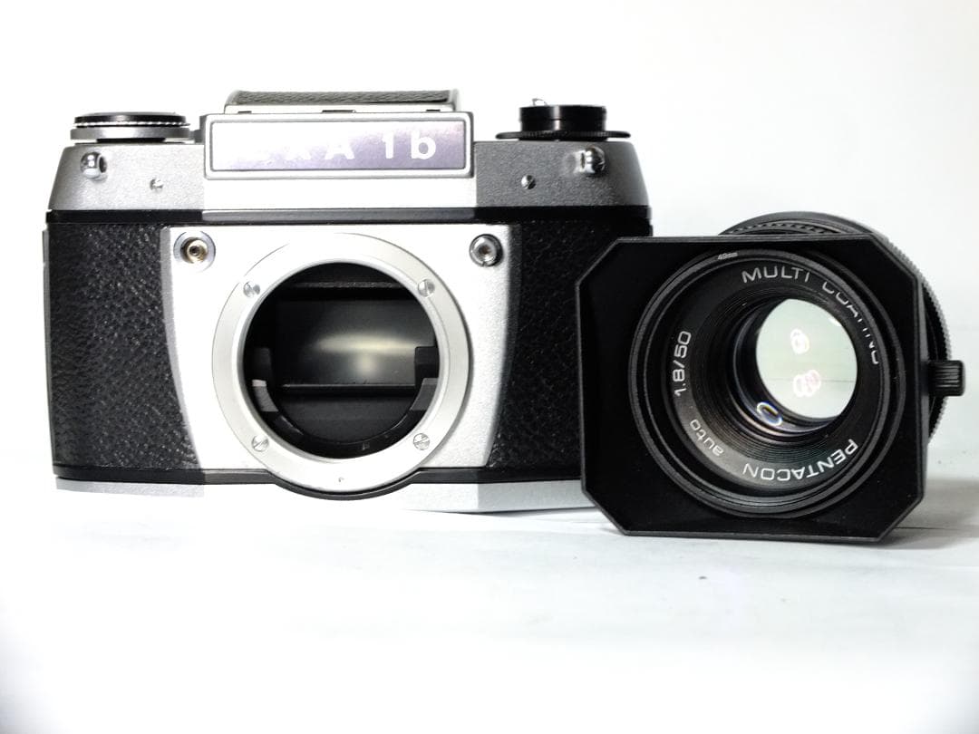 【実写確認整備品】EXA1b／ペンタコン50㎜f1.8・MCPF・角型フード付き