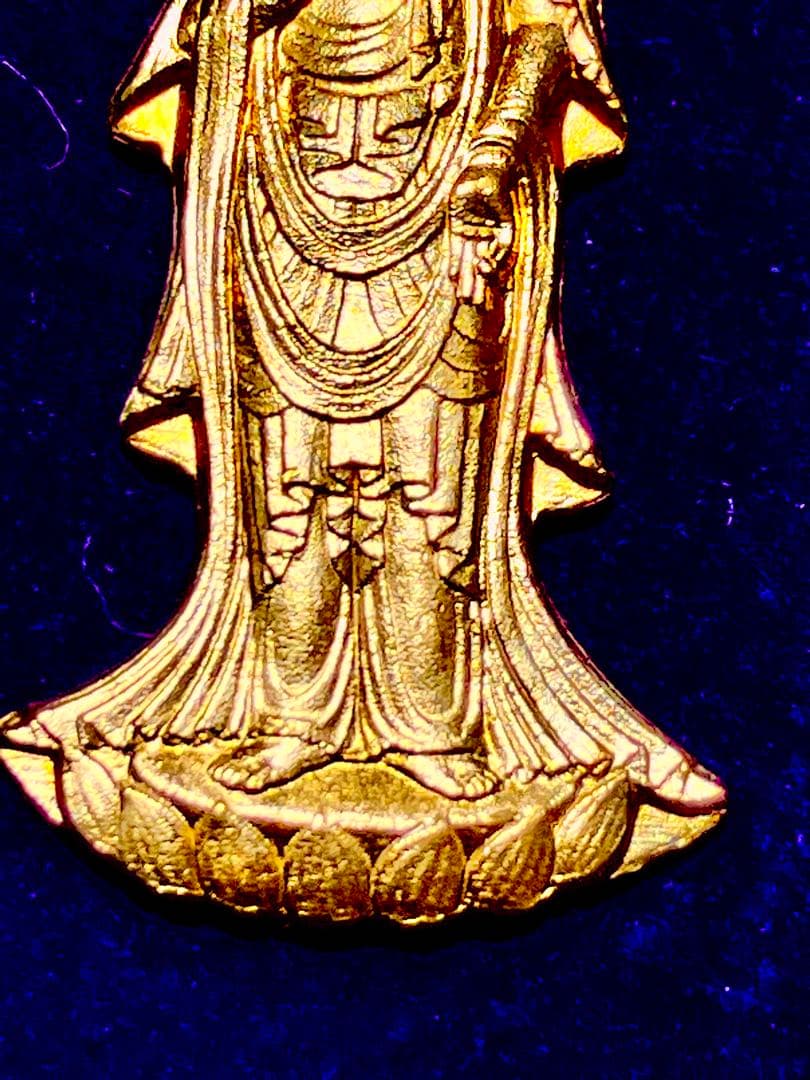 純金　K24 24K 観音菩薩様　珍品 逸品　日本国造幣局刻印