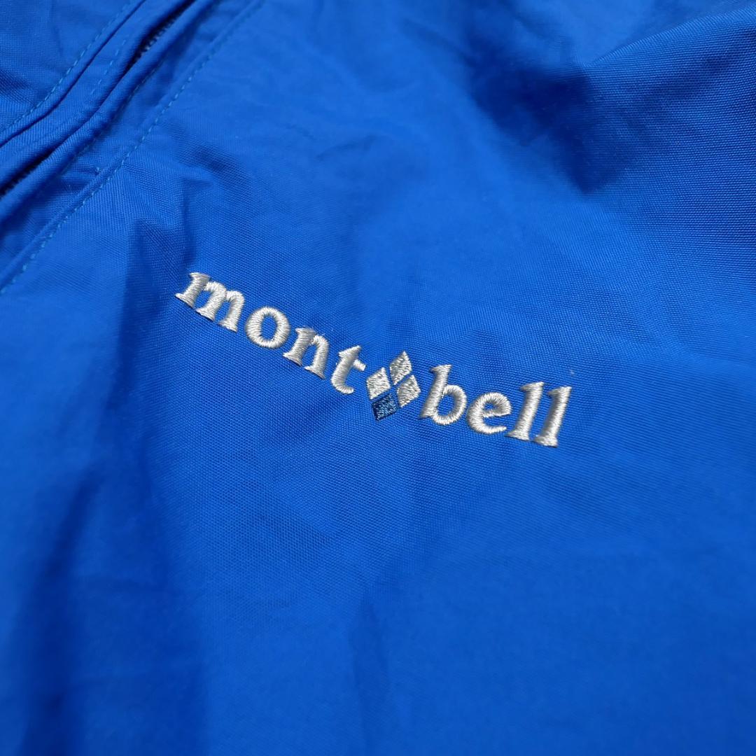 美品【モンベル】パウダーカバーオール スキーウェア 120 ジャンプスーツ 青