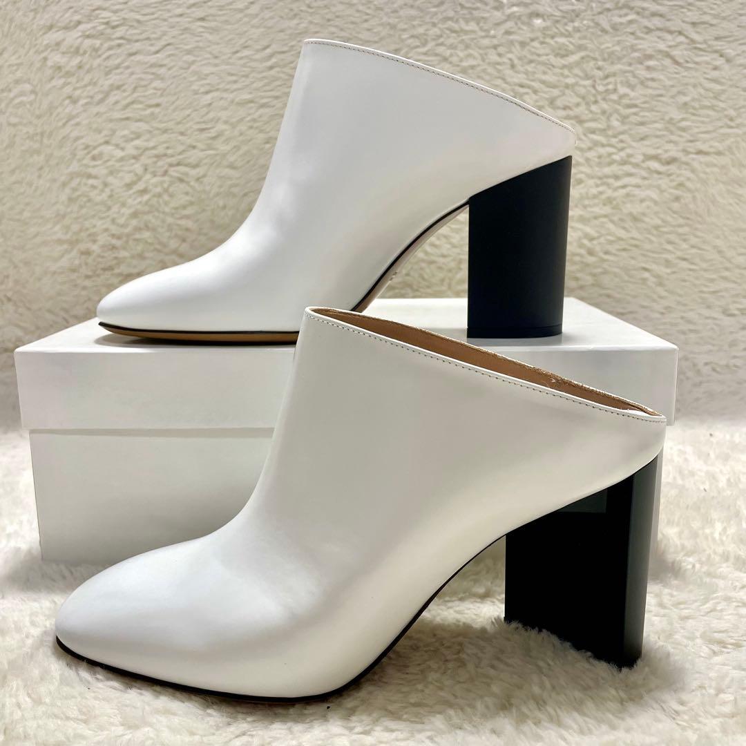 箱付き美品 メゾン マルジェラ レザー ミュール サボ サンダル シューズ