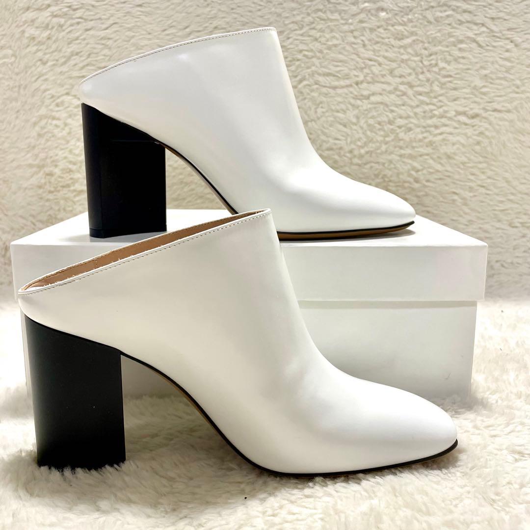 箱付き美品 メゾン マルジェラ レザー ミュール サボ サンダル シューズ