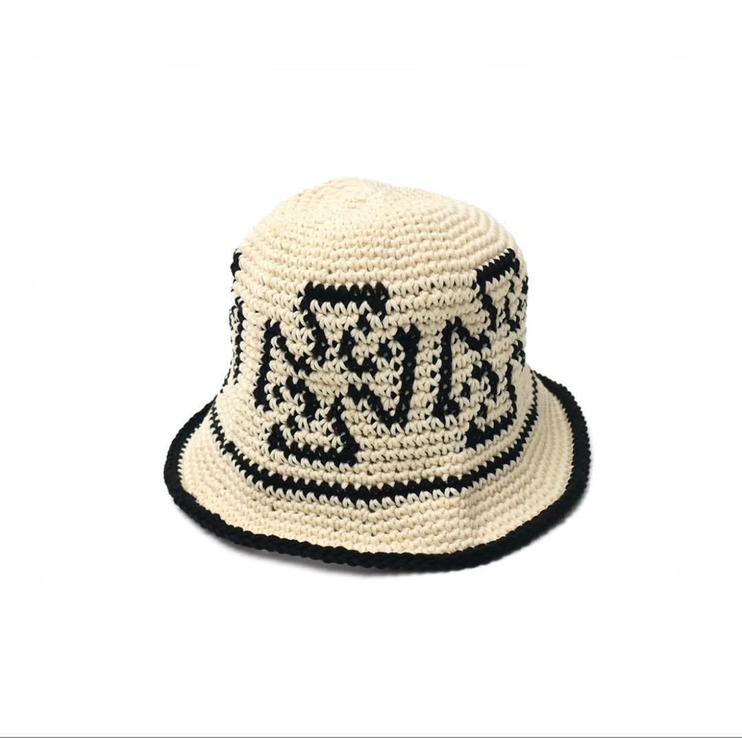 made in KEY × MFC IRON CROSS CROCHET HAT