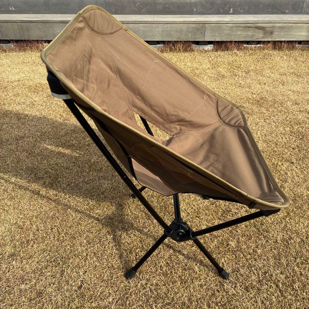 【美品】【ロッキングフットセット】ヘリノックス タクティカルチェア コヨーテ