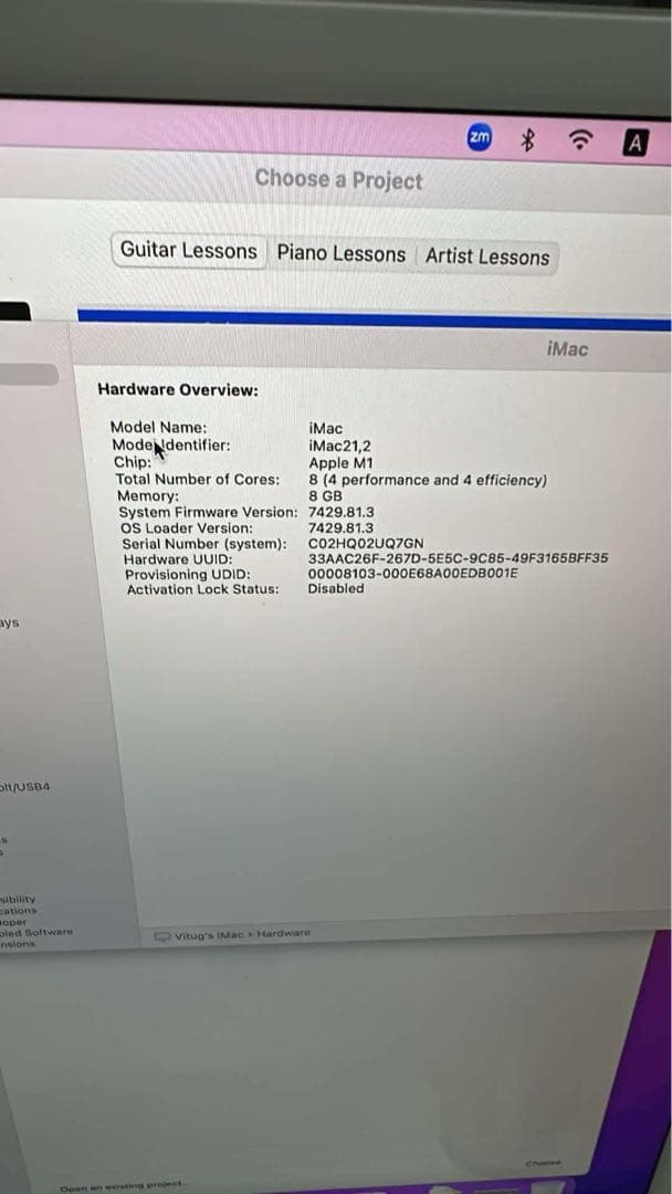 その他 Apple iMac 2021 almost unused