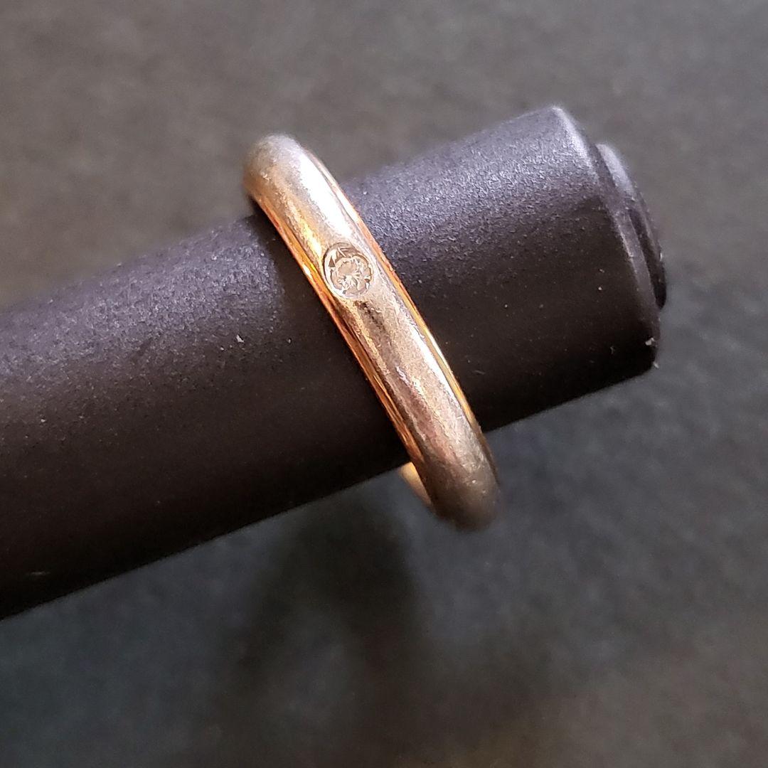 【中古】結婚指輪 ペア ダイヤモンド プラチナ950 K18