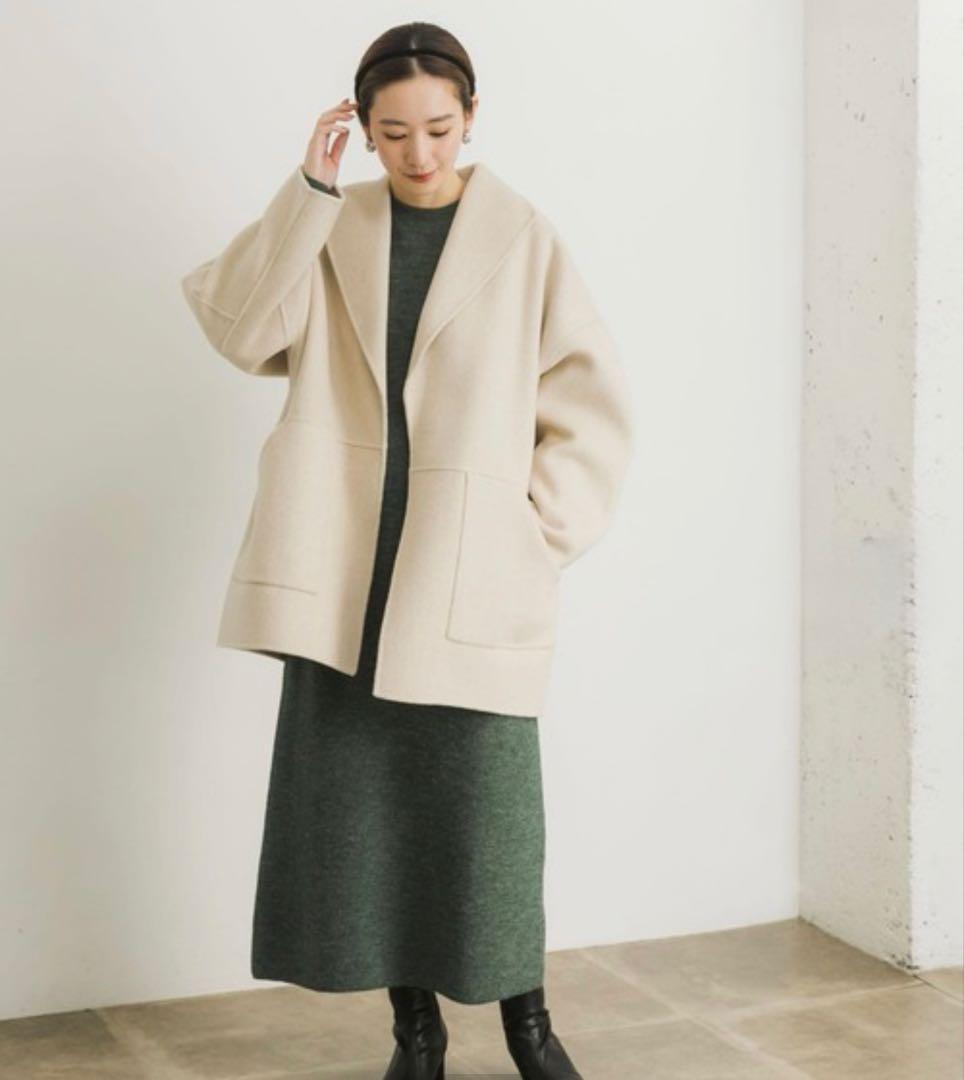 アーバンリサーチ（URBAN RESEARCH）リバーオーバーハーフコート　小顔