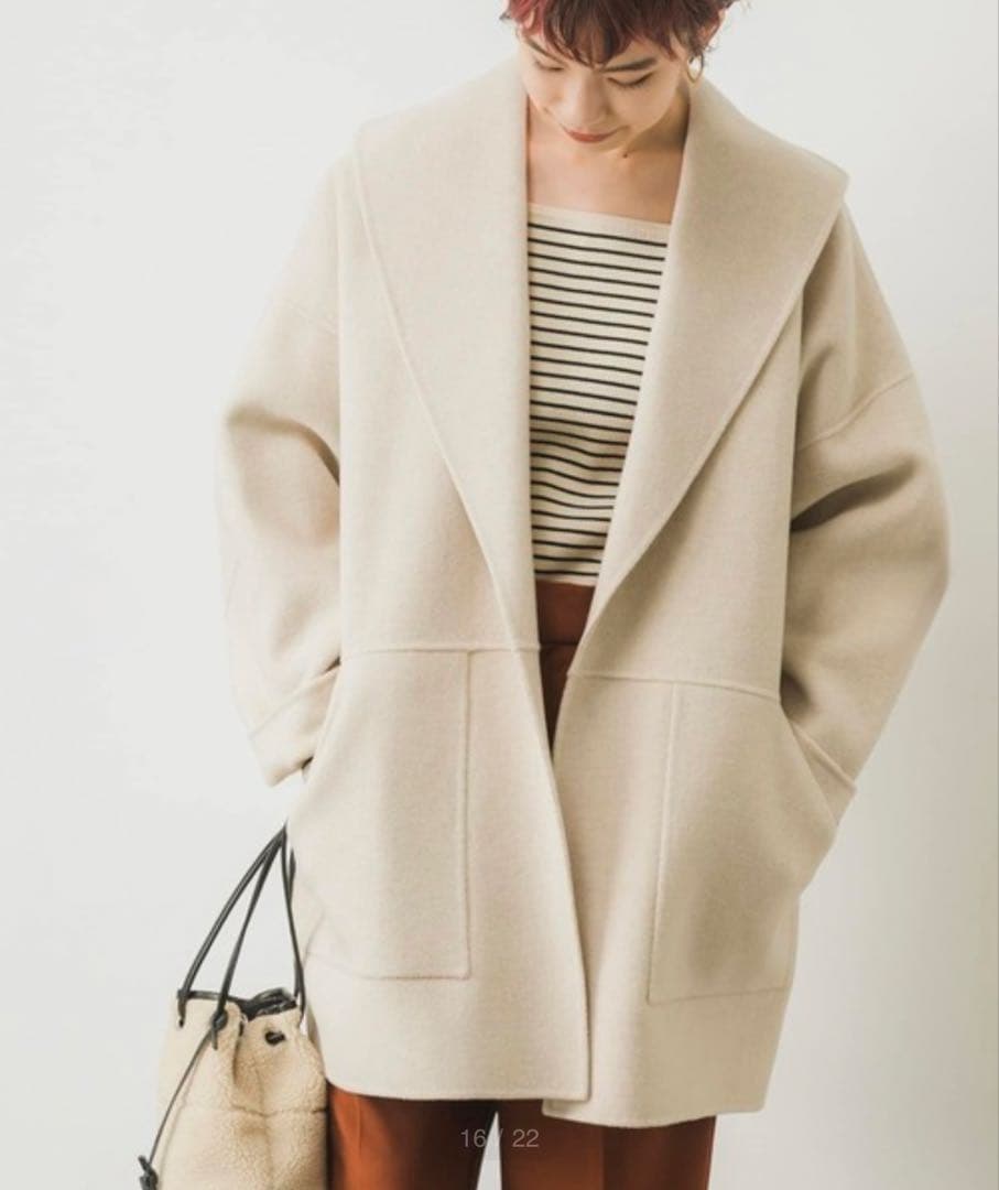 アーバンリサーチ（URBAN RESEARCH）リバーオーバーハーフコート　小顔