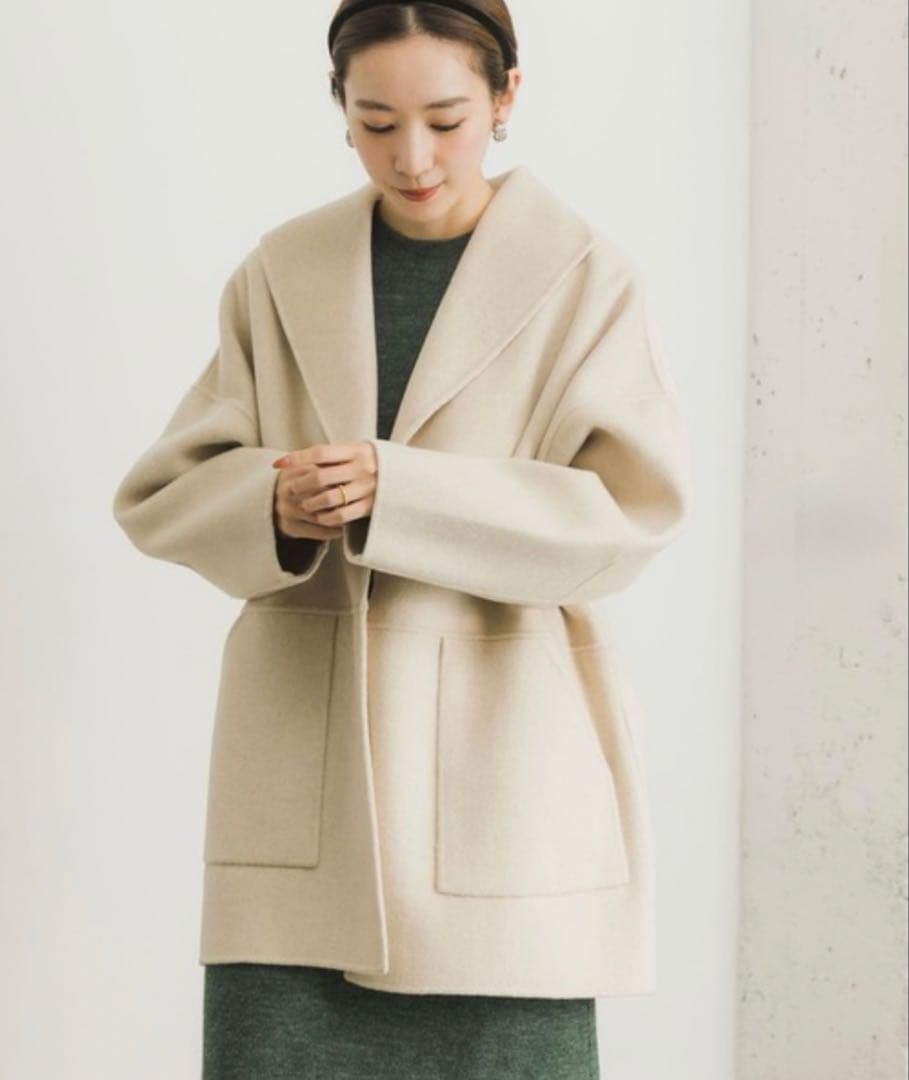 アーバンリサーチ（URBAN RESEARCH）リバーオーバーハーフコート　小顔