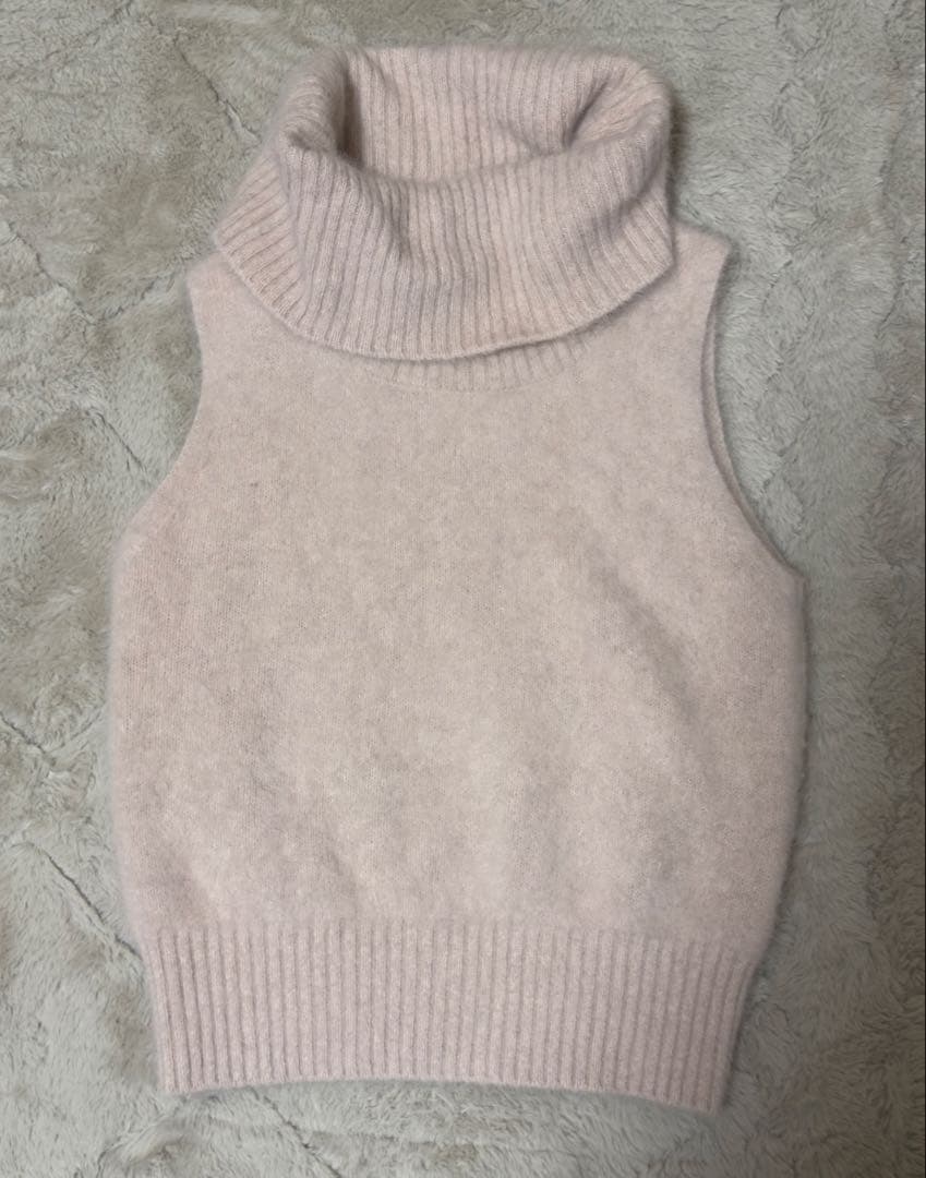 snidelフォックスアルパカショートカーディガン タートルプルオーバー　セット