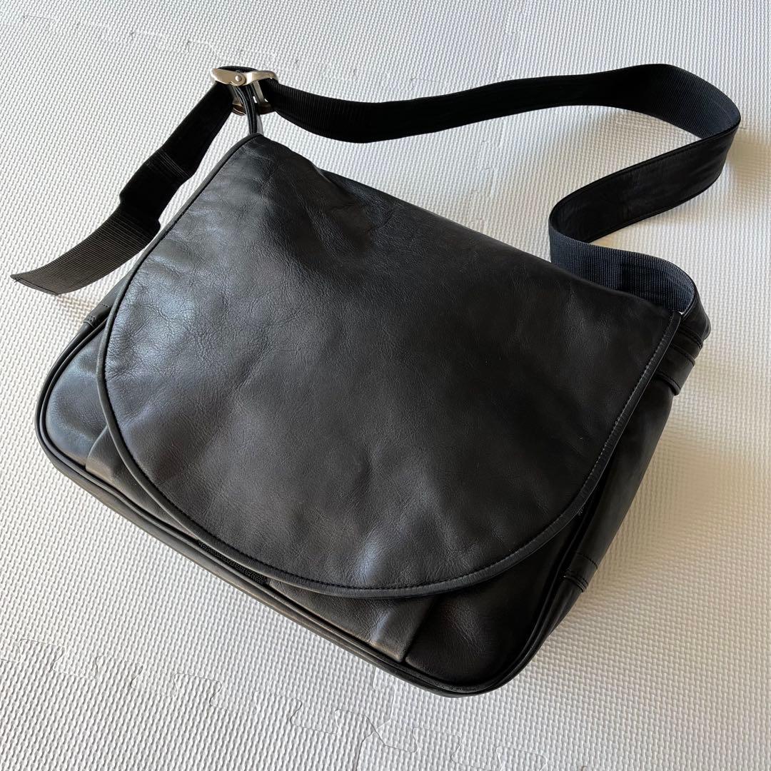 美品 希少 POTER オールレザー メッセンジャーバッグ 斜め掛け A4