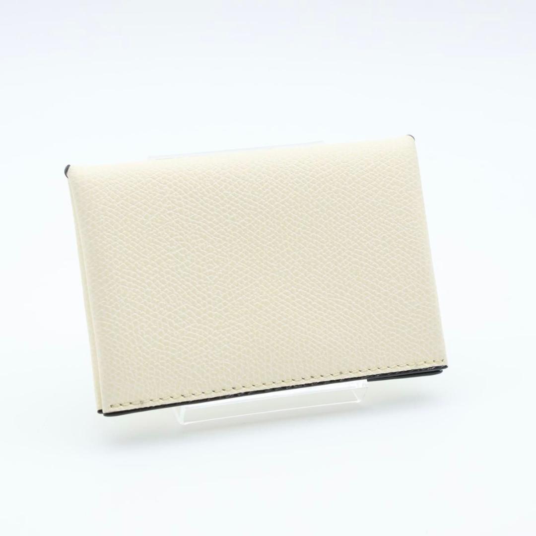 【未使用】Valextra カードケース　名刺入れ　ホワイト×ブラック