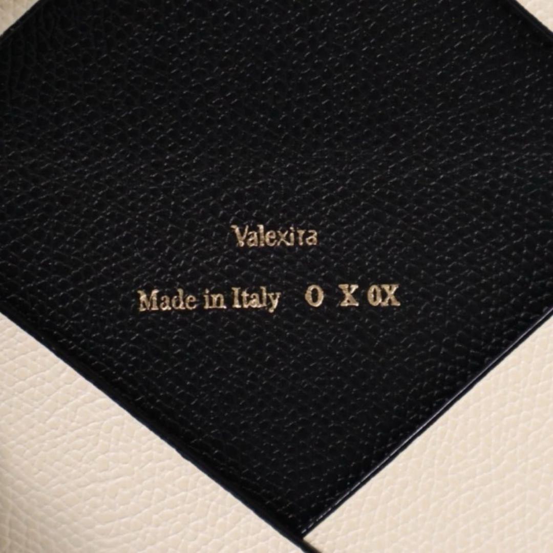 【未使用】Valextra カードケース　名刺入れ　ホワイト×ブラック