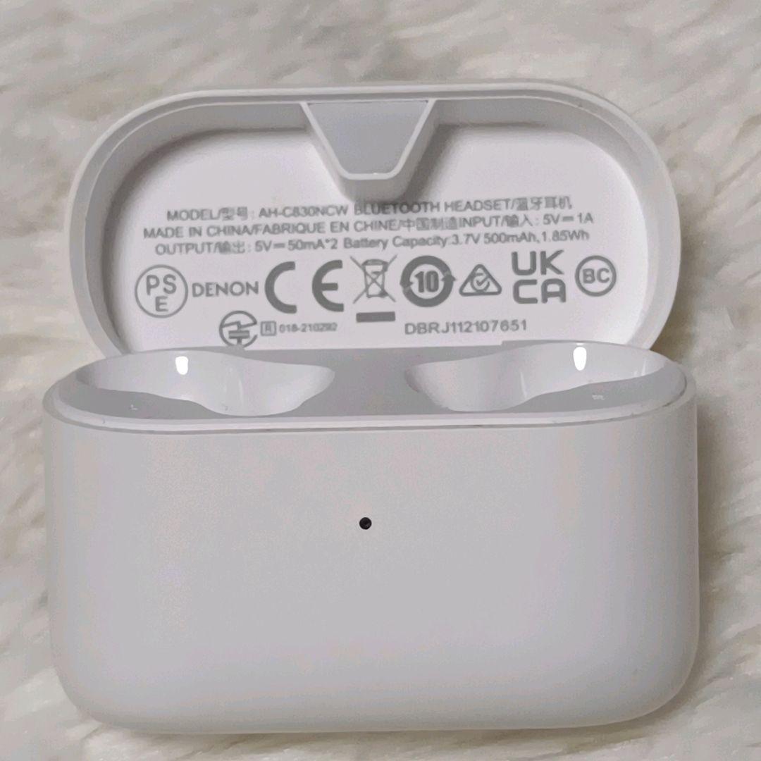 【美品】DENON AH-C830NCW ワイヤレスイヤホン ホワイト