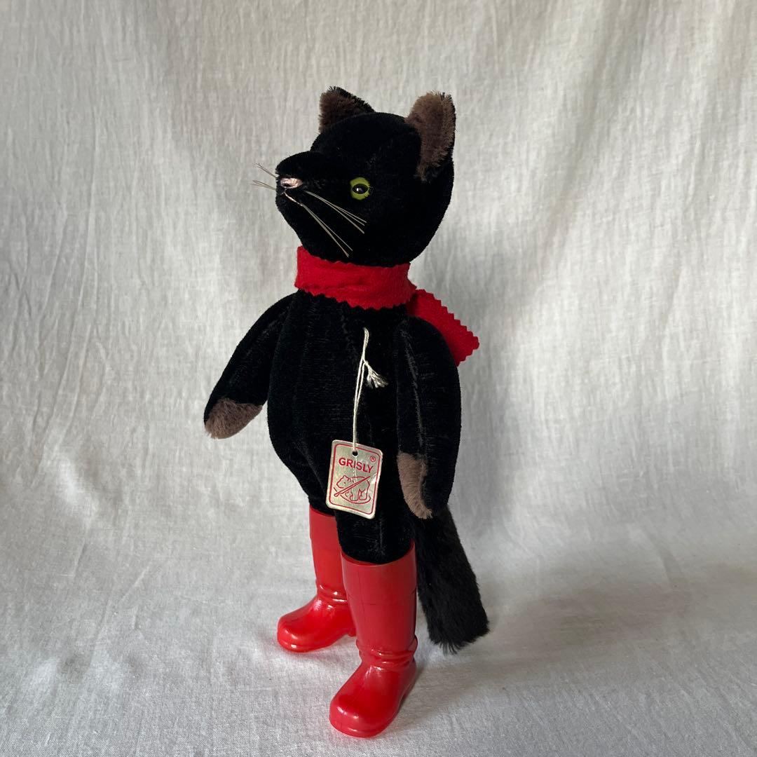 アンティーク　ドイツ　グリズリー社　黒ねこ