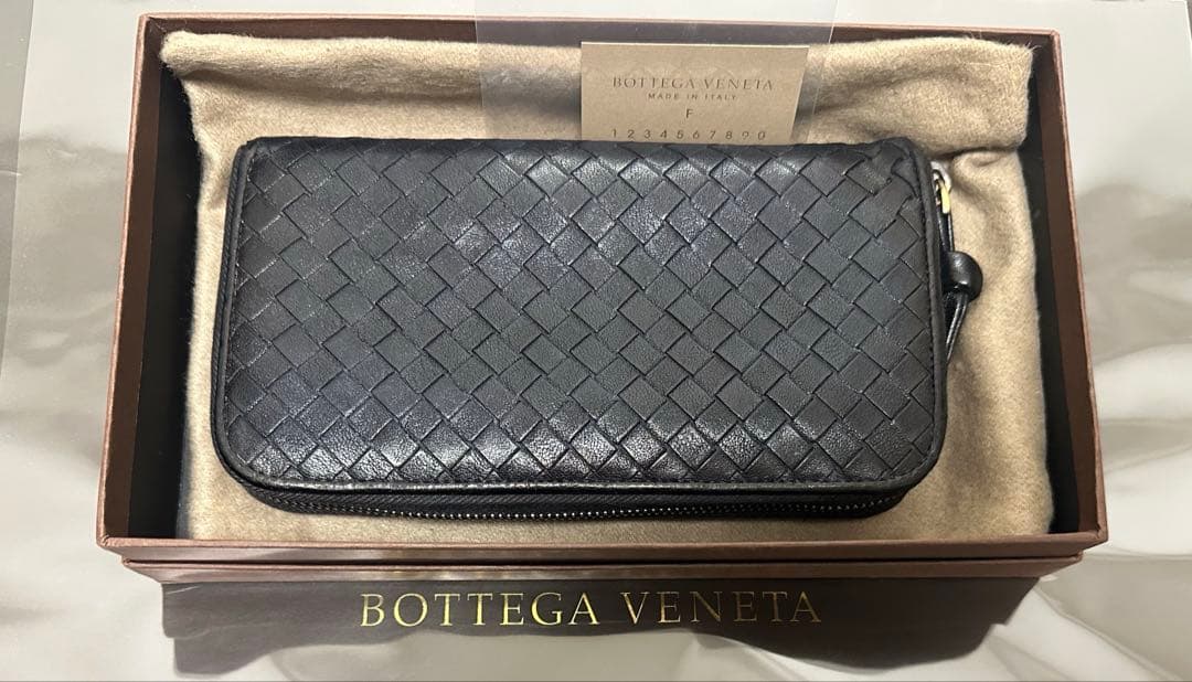 【本体のみ】ボッテガヴェネタ ラウンドファスナー/ラム/黒/1️⃣✨✨✨