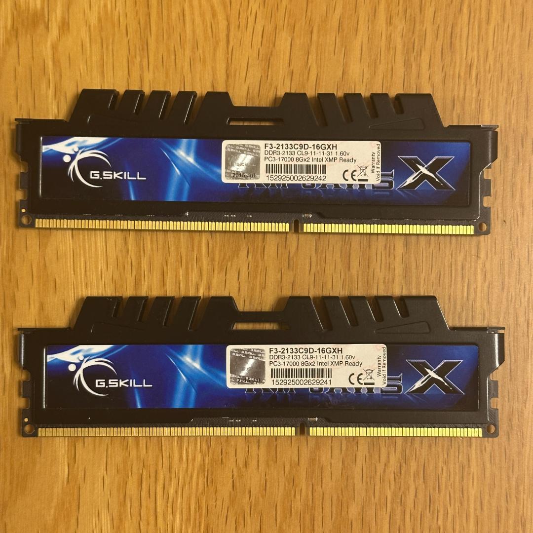 G.SKILL DDR3-2133 8GB×2枚 (16GB)