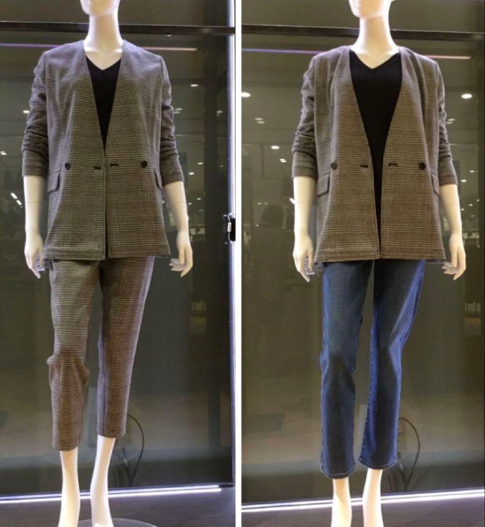 美品　theory luxeセオリーリュクスノーカラージャケット