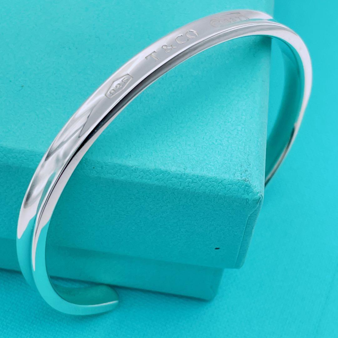 Tiffany & Co. カフ　バングル　ナロー　1837 シルバー925