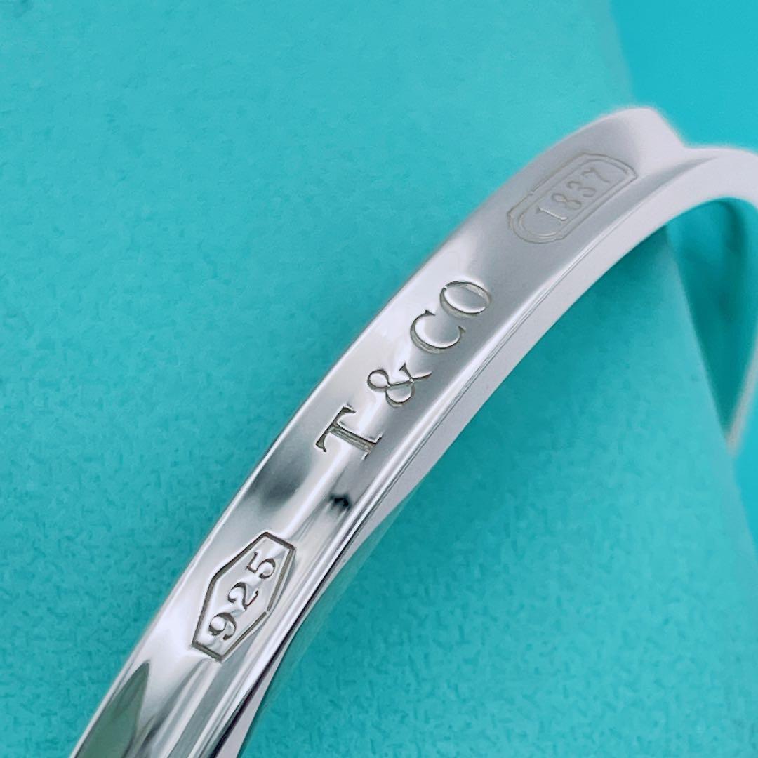Tiffany & Co. カフ　バングル　ナロー　1837 シルバー925
