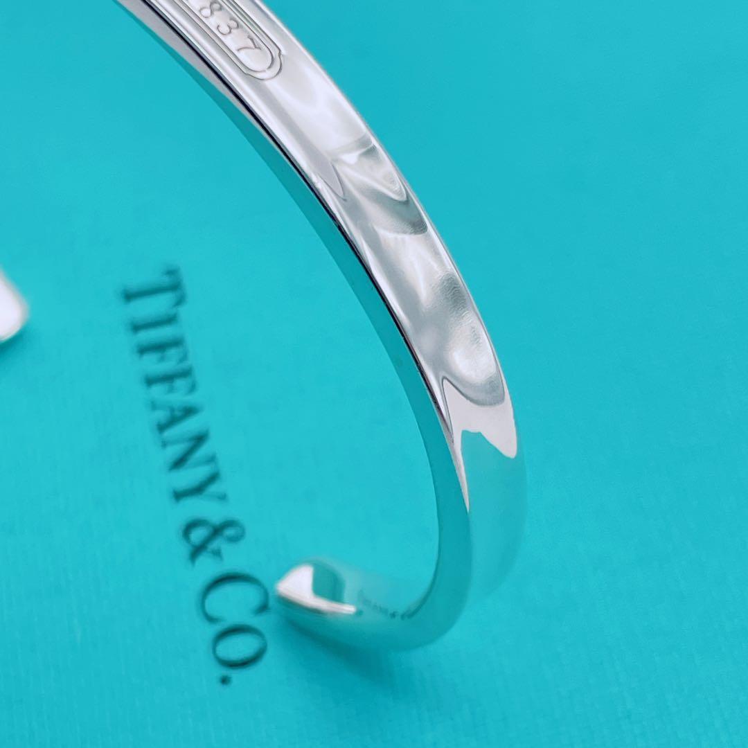 Tiffany & Co. カフ　バングル　ナロー　1837 シルバー925