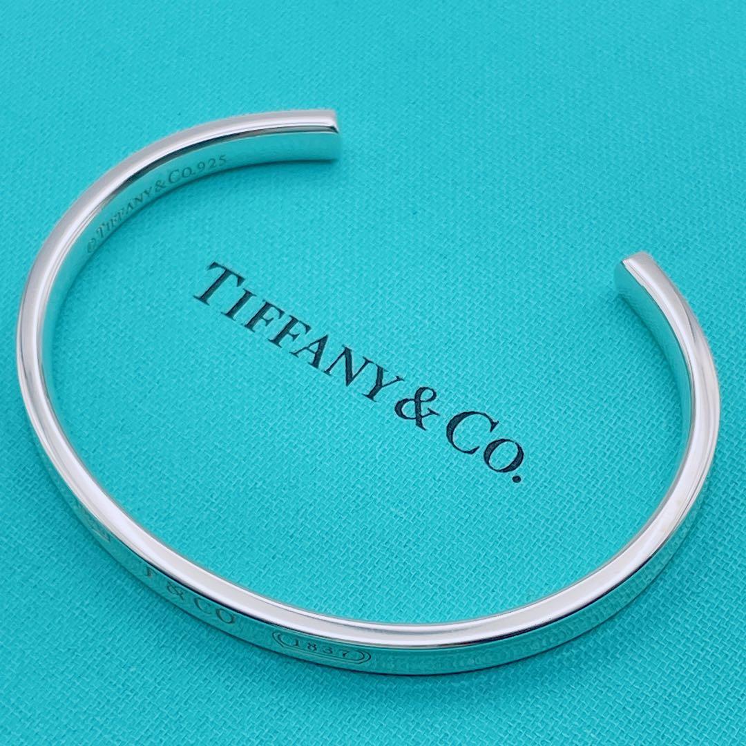 Tiffany & Co. カフ　バングル　ナロー　1837 シルバー925