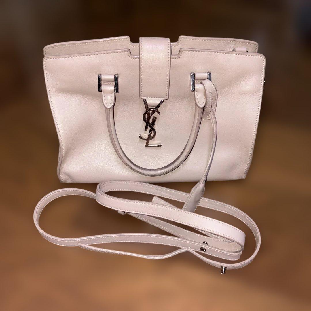 本物‼︎ イブ　サンローラン　カバス　2way バッグ　ショルダーバッグ　ピンク