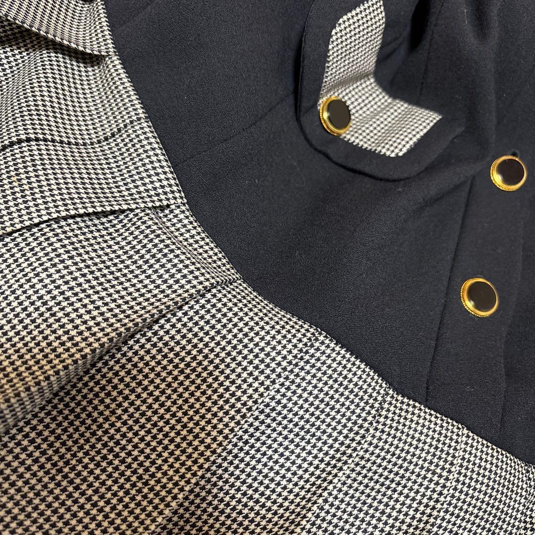 ESCADA エスカーダ　千鳥柄ワンピース