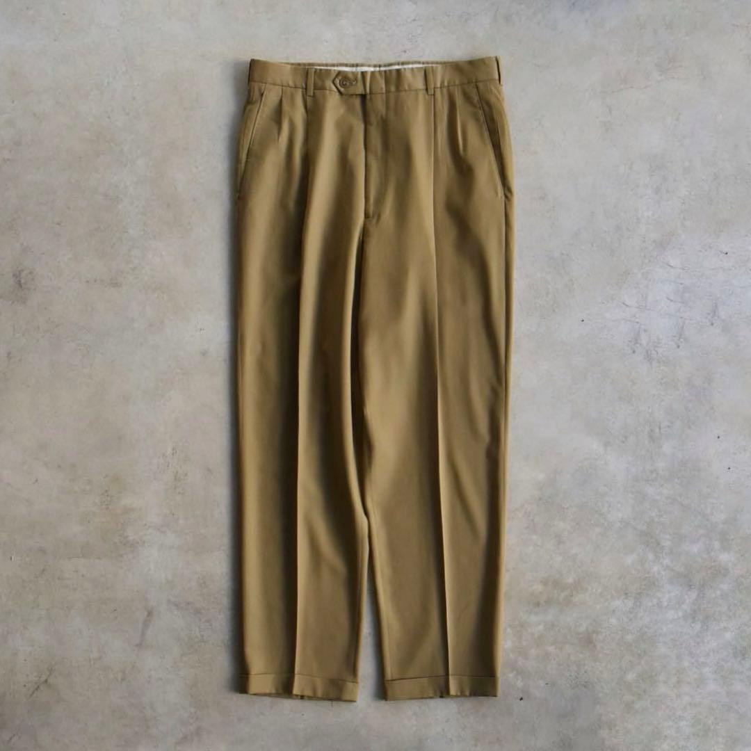 90s ハートシャフナーマルクス ツータックスラックス USA製 W34 L30