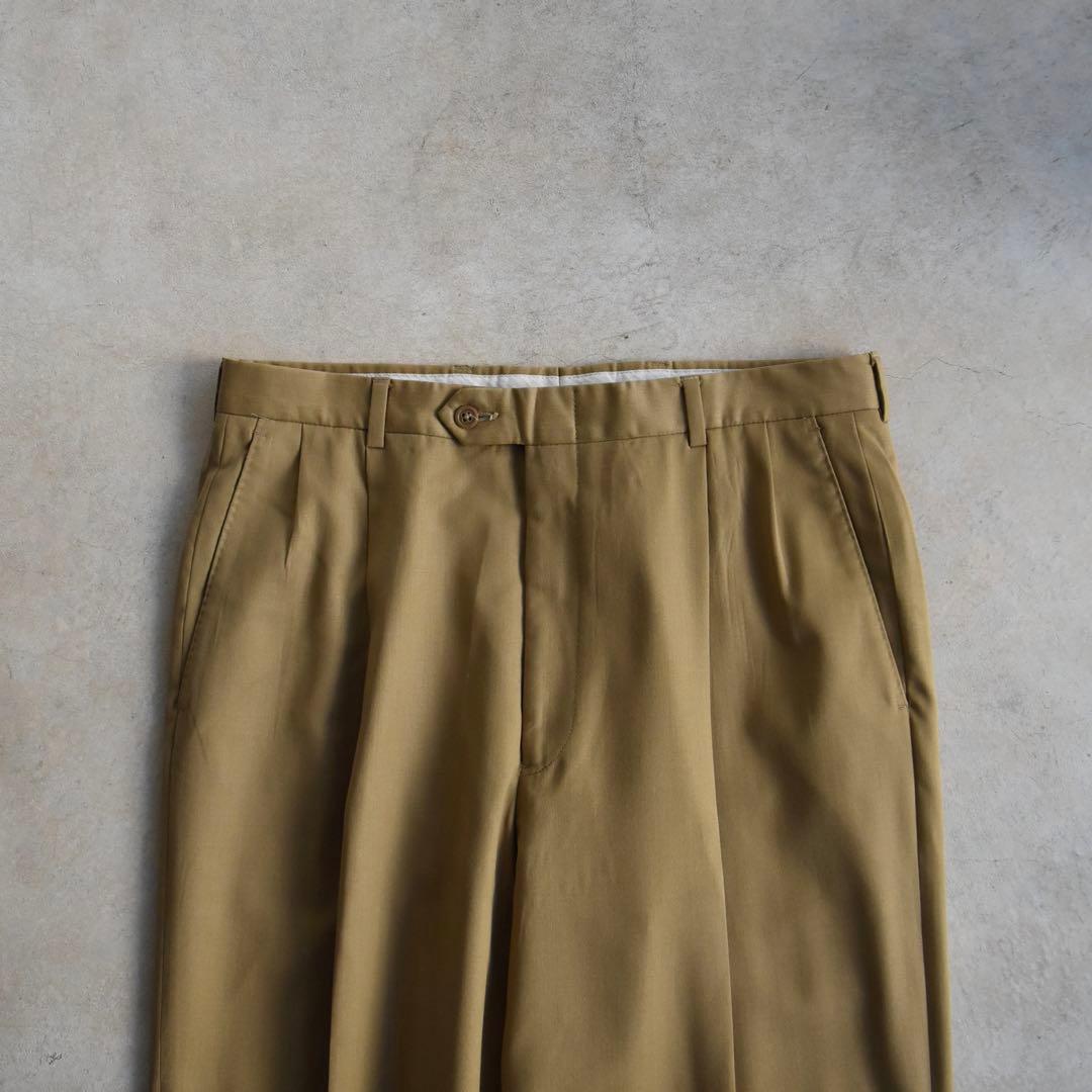 90s ハートシャフナーマルクス ツータックスラックス USA製 W34 L30