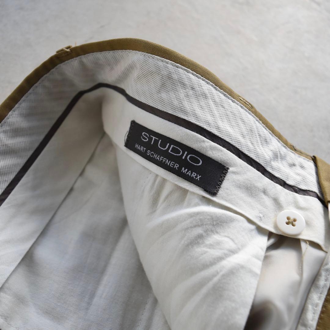 90s ハートシャフナーマルクス ツータックスラックス USA製 W34 L30