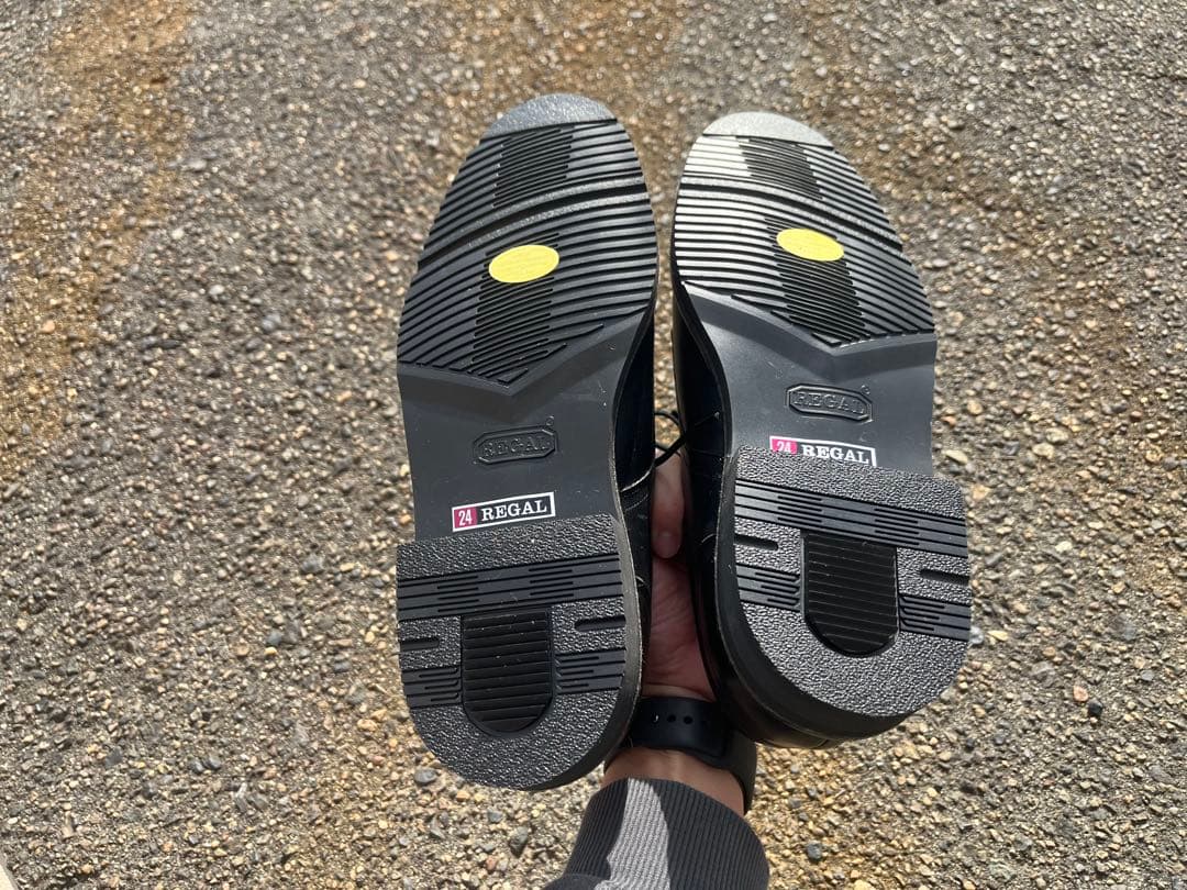 REGAL walker 750 黒 外羽根プレーントウ 箱付き デッドストック