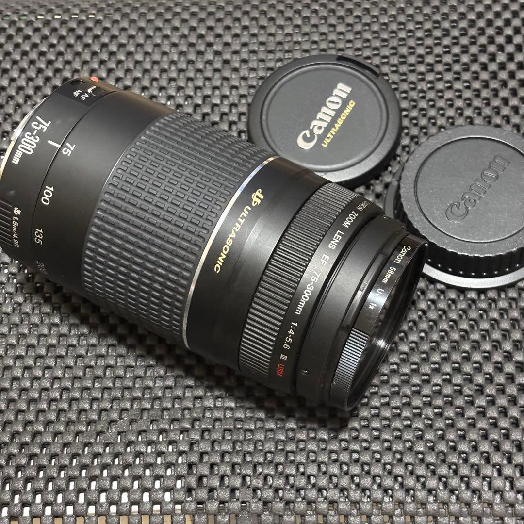 Canon EF 75-300mm USM 超望遠レンズ　canon純正レンズ