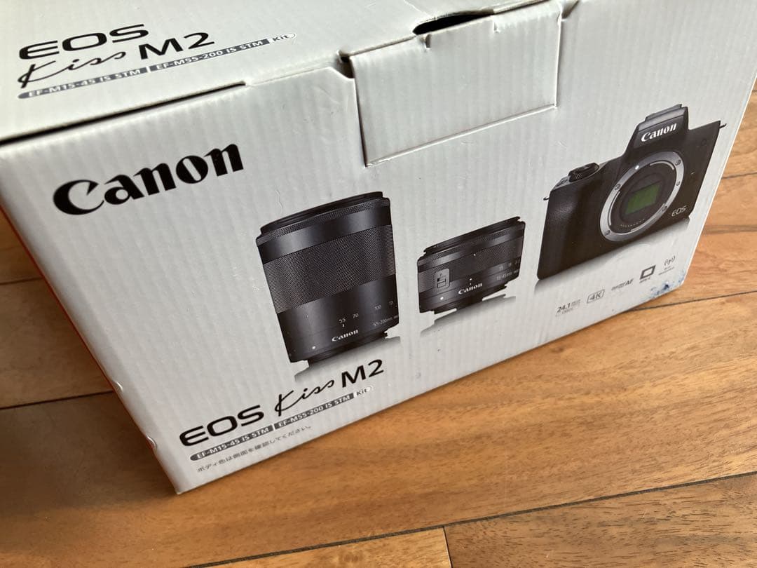Canon キャノンEOS Kiss M2 ダブルズームキット ブラック