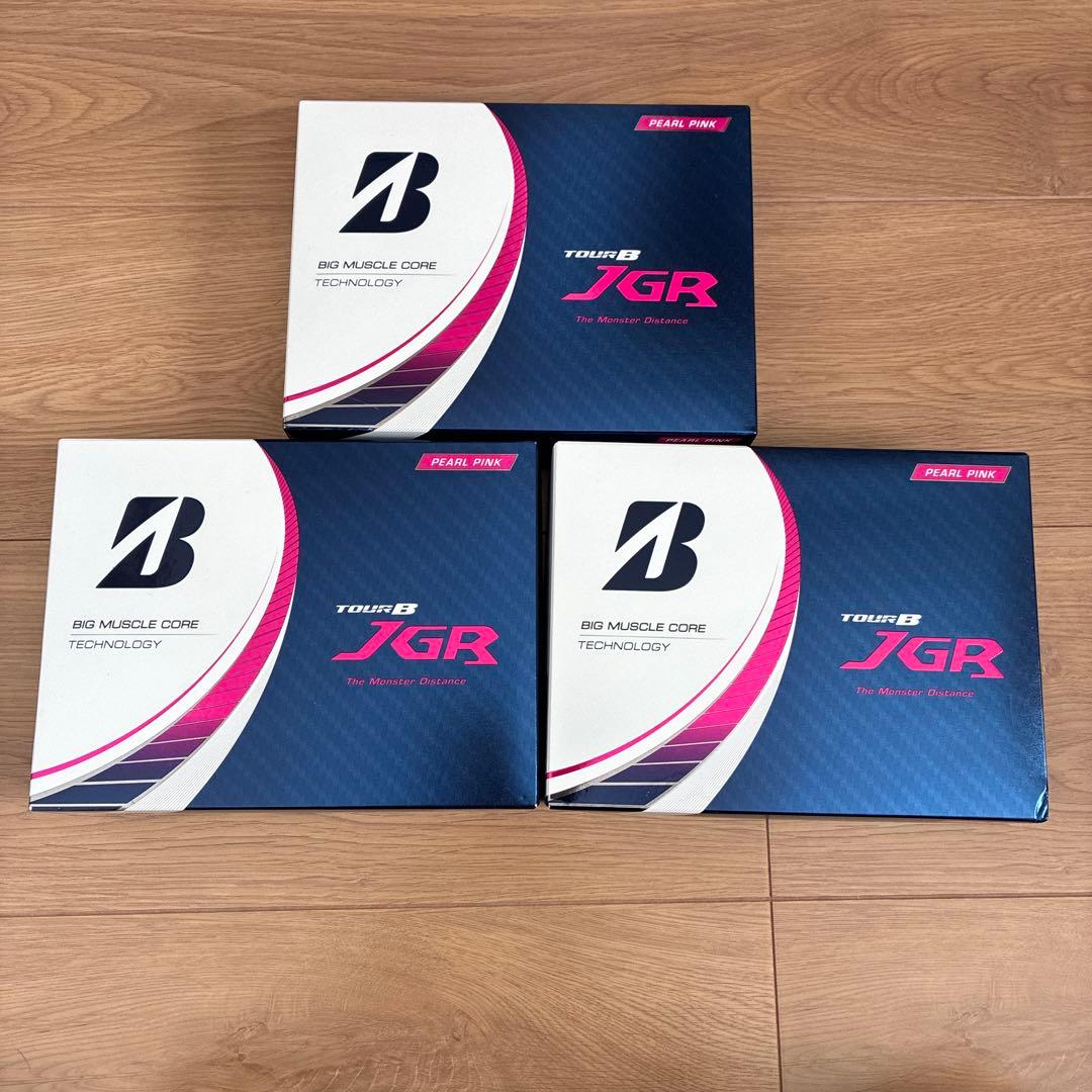 【新品】ブリヂストン TOURB　JGR ゴルフボール パールピンク 3ダース