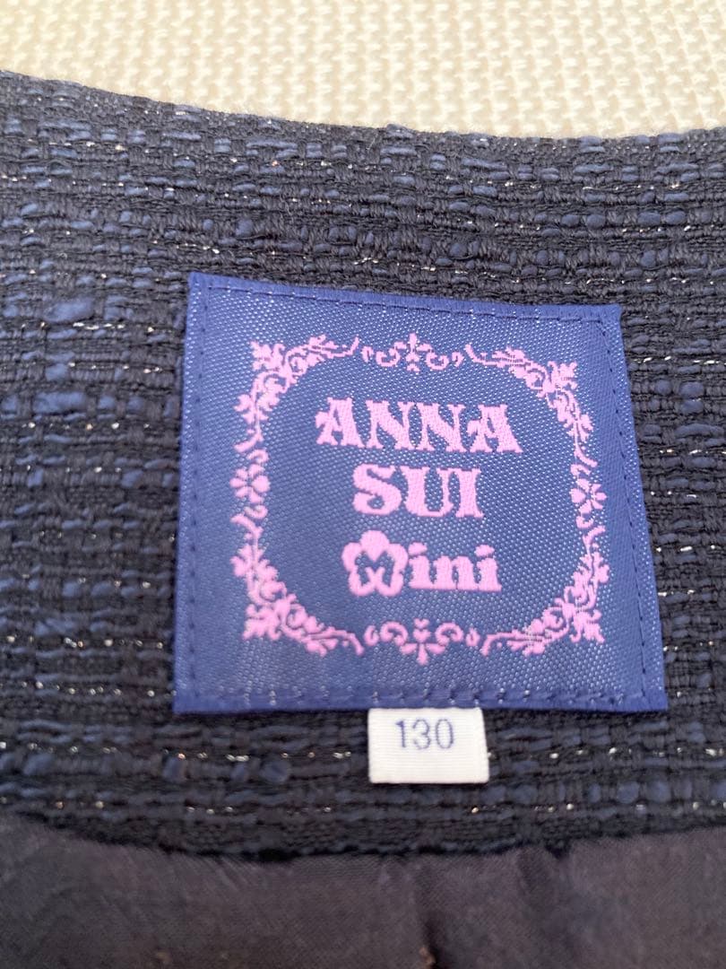 美品です　ANNA SUI mini ボレロ付フォーマル3点セット130
