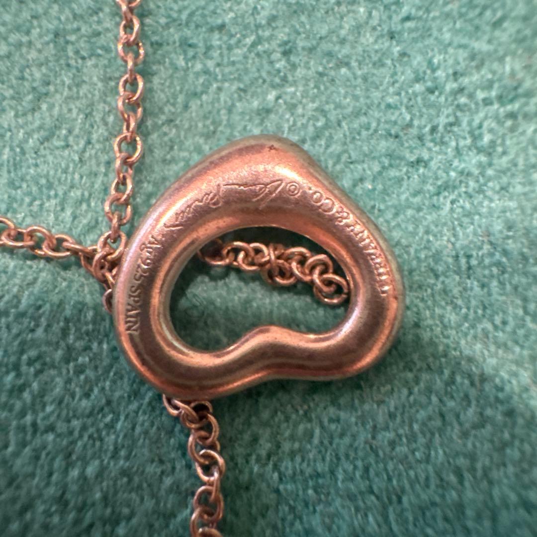 ②ティファニーのオープンハートag925 チェーン切れ