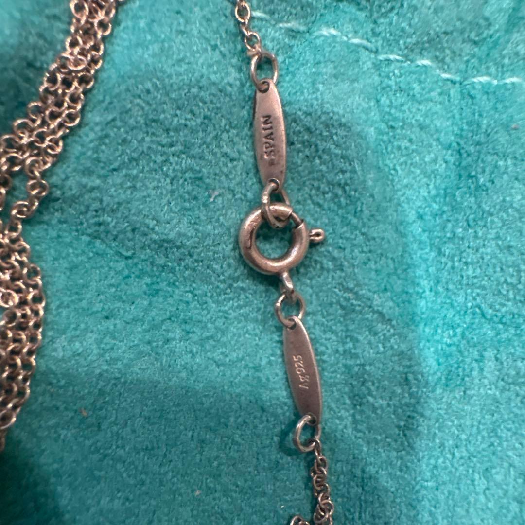 ②ティファニーのオープンハートag925 チェーン切れ