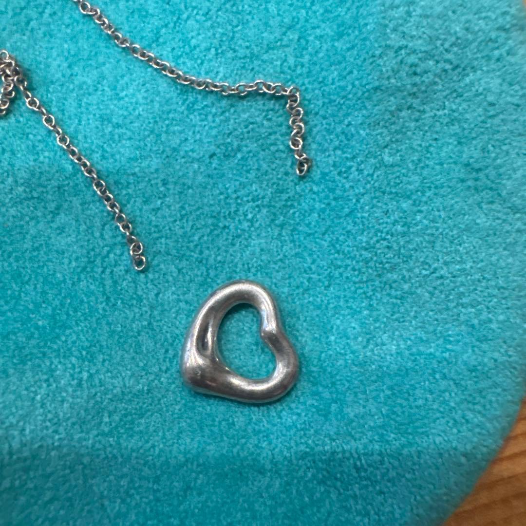 ②ティファニーのオープンハートag925 チェーン切れ