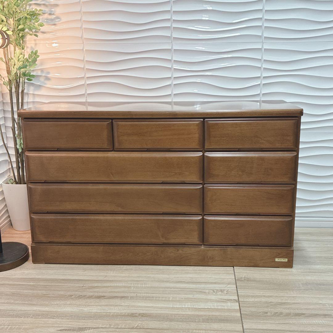 ◇大阪府全域 神戸市 配達料無料！◇KAZAMA◇チェスト◇箪笥◇天然木◇