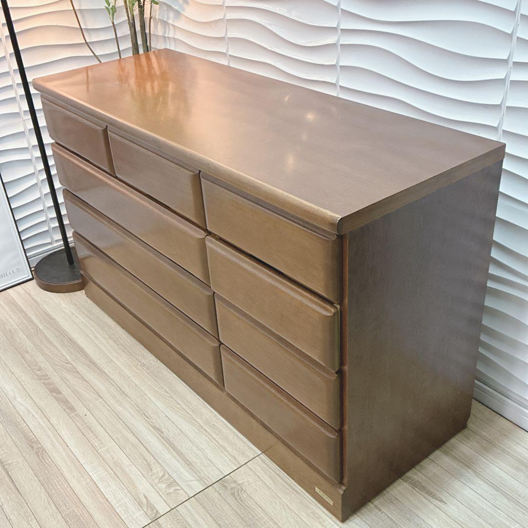 ◇大阪府全域 神戸市 配達料無料！◇KAZAMA◇チェスト◇箪笥◇天然木◇