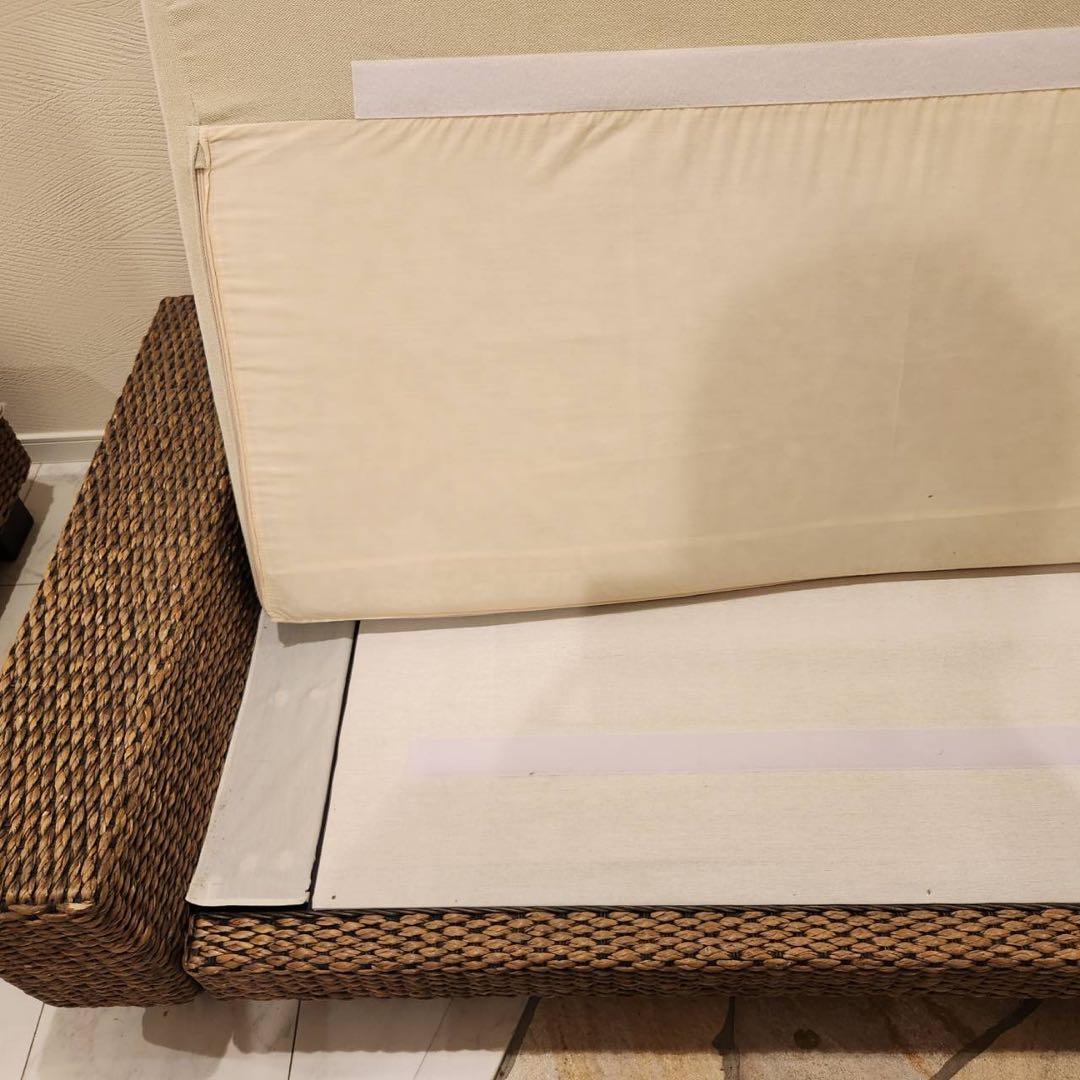 a.flatケイ・ローソファ 2.5人掛け &オットマン+テーブルセット