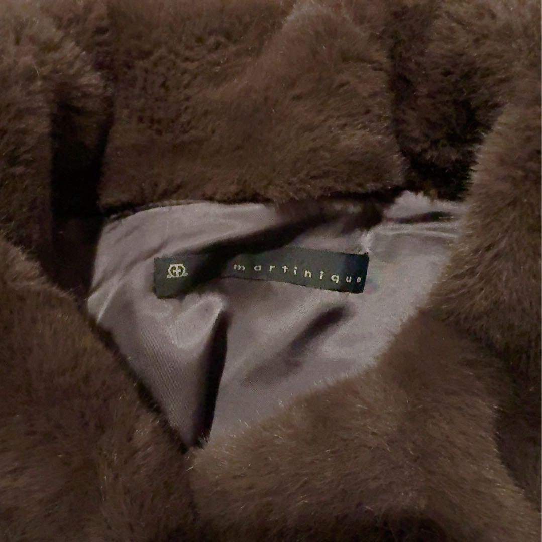 り*り様 martinique マルティニーク ファーコート　ブラウン