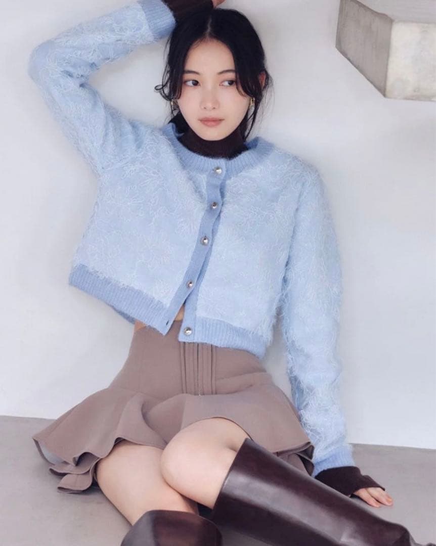 SNIDEL レイヤードフリルミニスカショーパン